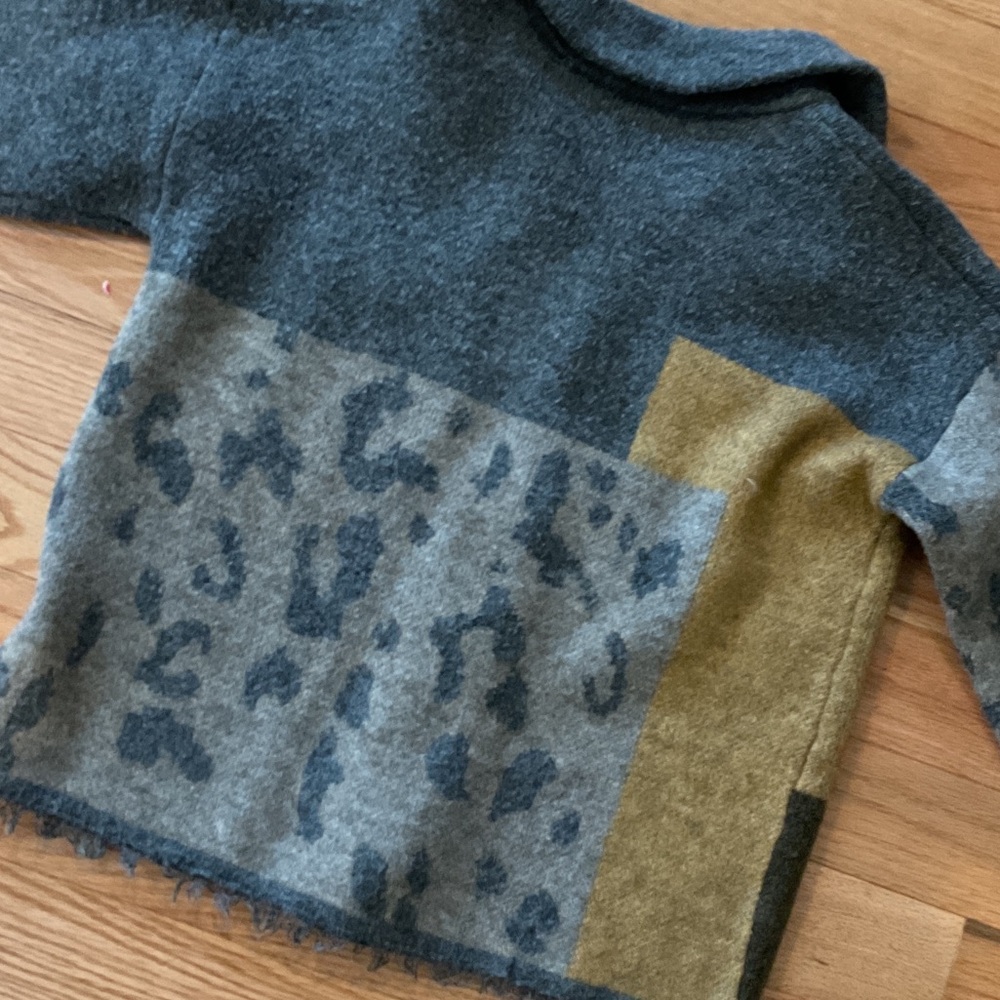 Mystree Leopard Patchwork Stylish Women's Gray Ol… - image 11